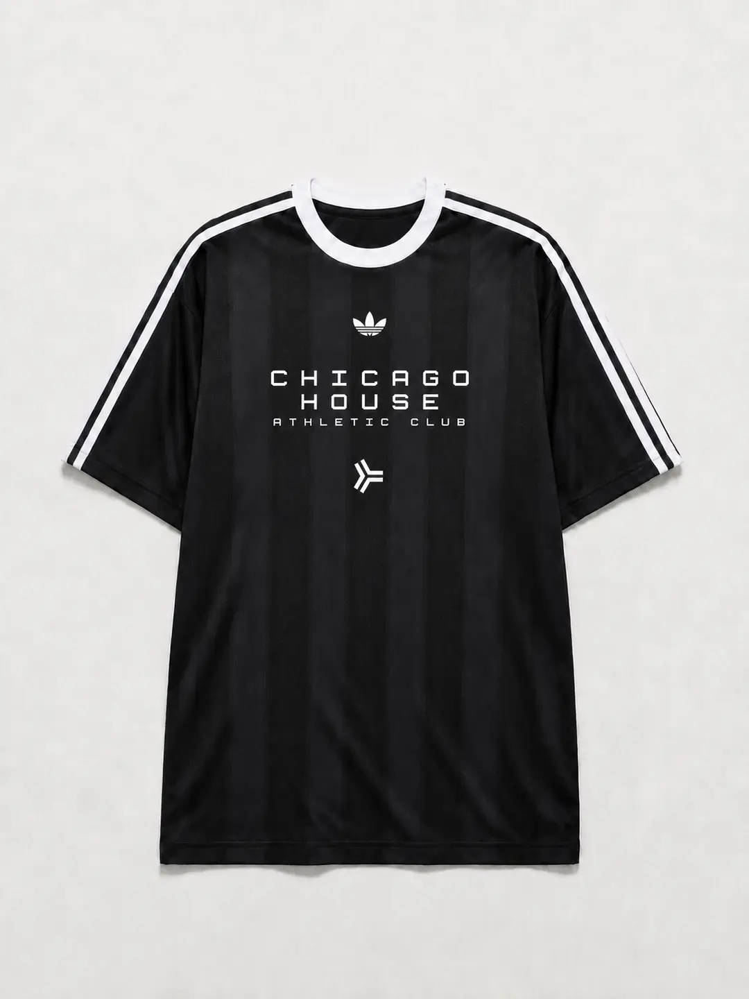 Front lay-flat view of the Chicago House jersey