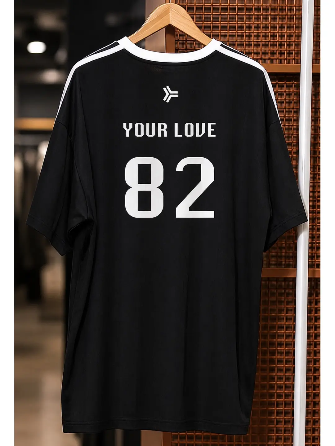 Back of Your Love 82 black Chicago House Athletic Club jersey